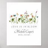 Liebe ist im Brautparty Bloom Poster (Vorne)