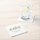 Liebe ist im Brautparty Bloom Rechteckiger Pappuntersetzer (Vor Ort)