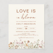 Liebe ist im Brautparty Bloom Wildblume (Vorderseite)