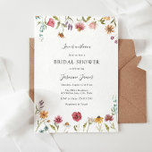 Liebe ist im Brautparty Bloom Wildblume Einladung