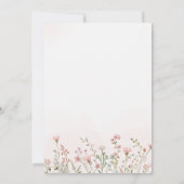 Liebe ist im Brautparty der Bloom Spring Wildblume Einladung (Rückseite)