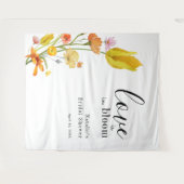 Liebe ist im Brautparty der Bloom Spring Wildblume Wandteppich (Vorderseite (Horizontal))