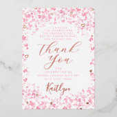 Liebe ist im Brautparty des Valentinstag Folieneinladung (Vorderseite)