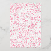 Liebe ist im Brautparty des Valentinstag Folieneinladung (Rückseite)