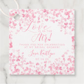 Liebe ist im Brautparty des Valentinstag Geschenkanhänger (Vorderseite)