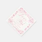 Liebe ist im Brautparty des Valentinstag Serviette (Ecke)