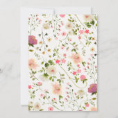 Liebe ist im Brautparty des Whimsical Garden Einladung (Rückseite)