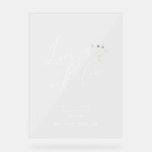 Liebe ist im Brautparty willkommen Acrylschild (Vorderseite)