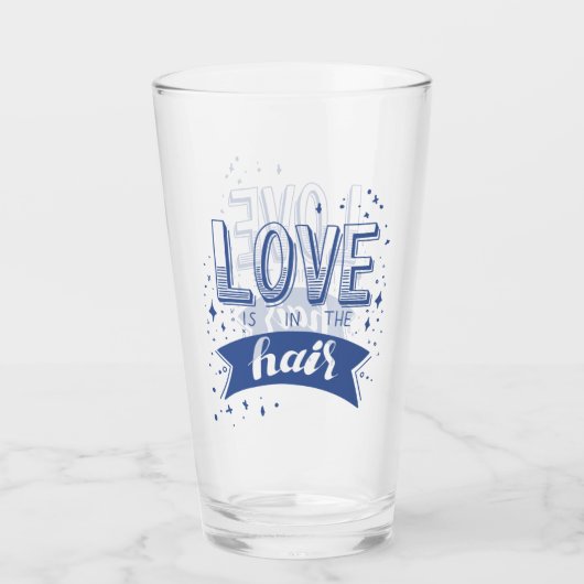 Liebe ist im Haar Glas (Vorderseite)