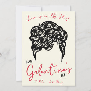 Liebe ist im Haar, Haargummi, Scrunchie Geschenkka Einladung