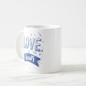 Liebe ist im Haar Kaffeetasse (Vorderseite Links)