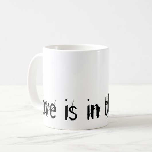 Liebe ist im Haar… Kaffeetasse (Vorderseite Links)