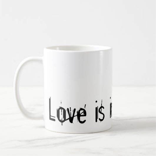 Liebe ist im Haar… Kaffeetasse (Links)