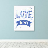Liebe ist im Haar Leinwanddruck (Insitu (Holzboden))