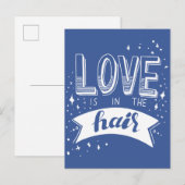 Liebe ist im Haar Postkarte (Vorne/Hinten)