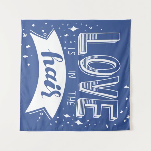 Liebe ist im Haar Wandteppich (Vorderseite (Horizontal))