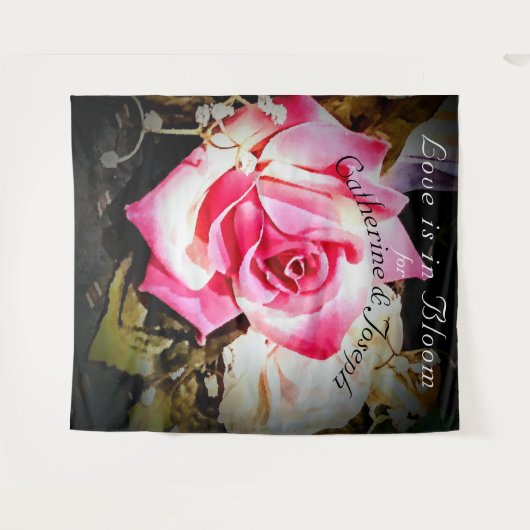 Liebe ist im Hintergrund der blutigen Hochzeit Wandteppich (Vorderseite (Horizontal))