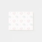 Liebe ist im Lufteiffelturm und Herzmuster Post-it Klebezettel (Vorderseite)