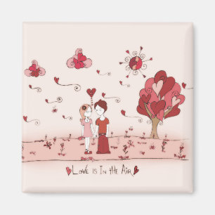 Liebe ist im Luftmagazin Magnet