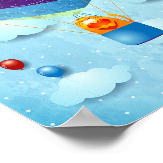 Liebe ist im Luftplakat Poster (Ecke)