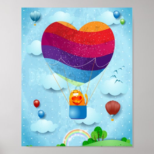 Liebe ist im Luftplakat Poster (Vorne)