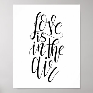 Liebe ist im Luftplakat Poster