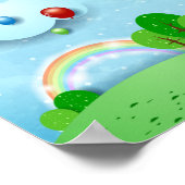 Liebe ist im Luftplakat Poster (Ecke)