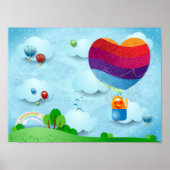 Liebe ist im Luftplakat Poster (Vorne)