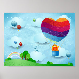 Liebe ist im Luftplakat Poster