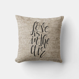 Liebe ist im Luftwurfkissen Kissen