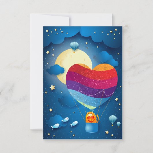 Liebe ist im Rahmen der Einladung (Vorderseite)