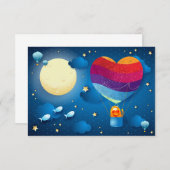 Liebe ist im Rahmen der Einladung (Vorne/Hinten)