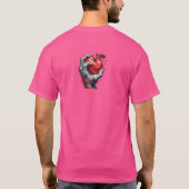 Liebe ist im Squeeze: Tattoo-Inspiriert Red Apple T-Shirt (Rückseite)