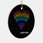 LIEBE IST… IMMER WÄHREND KERAMIKORNAMENT (Rechts)