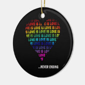 LIEBE IST… IMMER WÄHREND KERAMIKORNAMENT (Links)