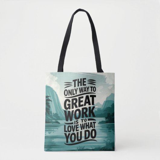 Liebe ist in Arbeit Tasche (Vorderseite)