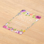 Liebe ist in Bloom | Aquarellfarbenes Brautparty Acryleinladungen (Ablage )