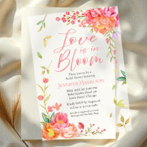 Liebe ist in Bloom | Aquarellfarbenes Brautparty