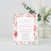 Liebe ist in Bloom | Blumendusche Einladung (Stehend Vorderseite)