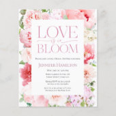 Liebe ist in Bloom | Blumendusche Einladung (Vorderseite)