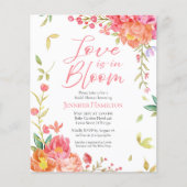 Liebe ist in Bloom | Blumendusche Einladung (Vorderseite)