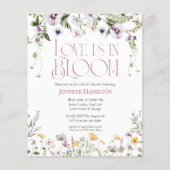 Liebe ist in Bloom | Blumendusche Einladung (Vorderseite)