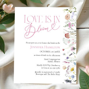 Liebe ist in Bloom Blumendusche Einladung