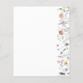 Liebe ist in Bloom | Blumendusche Einladung (Rückseite)