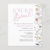 Liebe ist in Bloom | Blumendusche Einladung (Vorderseite)