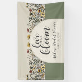 Liebe ist in Bloom - Boho Blume Brautparty Banner (Vertikal)