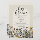 Liebe ist in Bloom - Boho Blume Brautparty Einladung (Vorne/Hinten)