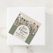 Liebe ist in Bloom - Boho Blume Brautparty Geschenkanhänger (Beispiel)