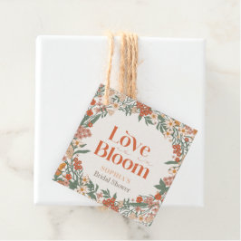 Liebe ist in Bloom Boho Wildblume Brautparty Geschenkanhänger
