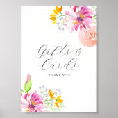 Liebe ist in Bloom Brautparty Karten und Geschenke Poster (Vorne)